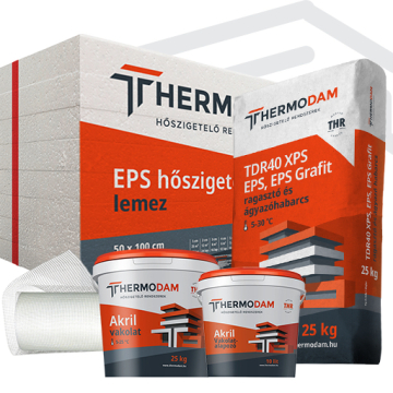Thermodam EPS rendszer vakolattal 12 cm