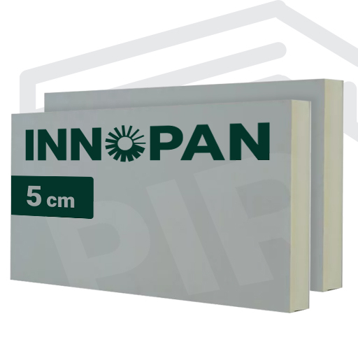 5 cm PIR homlokzati hőszigetelő lemez – Innopan MF-Therm Front E