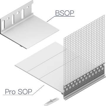 Ejot Pro SOP Hálós vízorros lábazati indítóprofil 2 fm