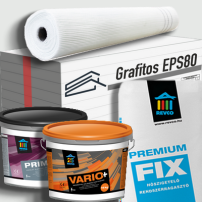 Revco grafitos hőszigetelő rendszer vakolattal 15 cm