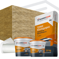 Thermodam kőzetgyapot hőszigetelő rendszer 14 cm